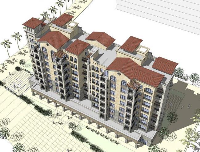 Sketchup住宅模型|多层住宅，西班牙风格，古典风格，居住建筑