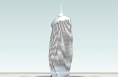 Sketchup办公模型|超高层办公楼，现代风格-BIM建筑网