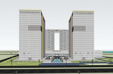 Sketchup办公模型|高层办公，现代风格-BIM建筑网