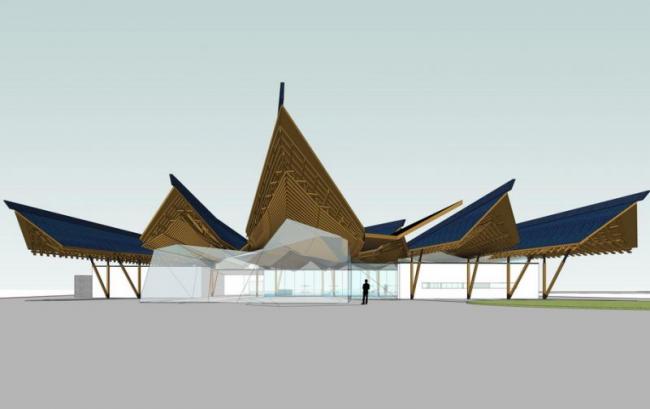 Sketchup酒店模型|多层酒店，中式风格