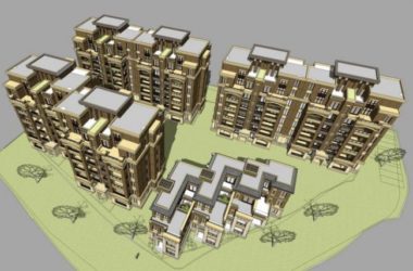 Sketchup住宅模型|多层住宅，居住建筑，新古典风格-BIM建筑网