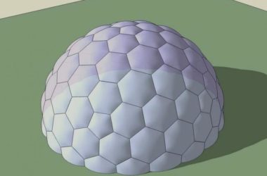 Sketchup素材模型|薄膜半圆形建筑SU模型素材组件-BIM建筑网