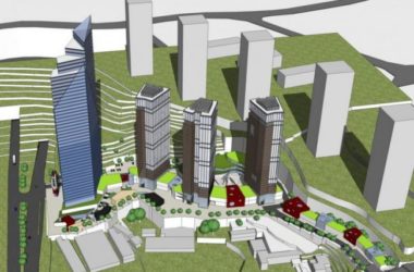 Sketchup办公模型|高层办公楼，现代风格-BIM建筑网