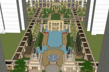 Sketchup住宅模型|高层住宅小区，新古典风格，居住建筑-BIM建筑网