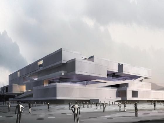 Sketchup文化模型|多层云南省博物馆，文化建筑，现代风格