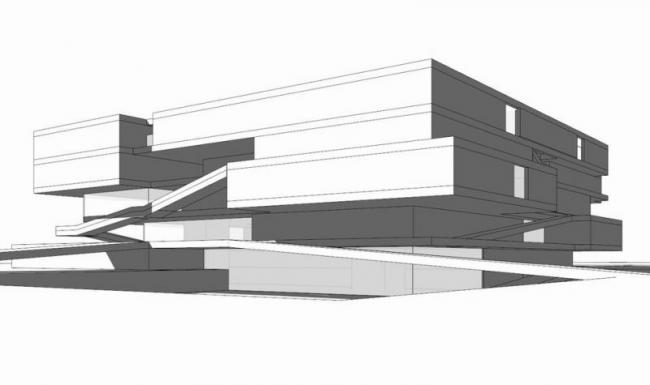 Sketchup文化模型|多层云南省博物馆，文化建筑，现代风格
