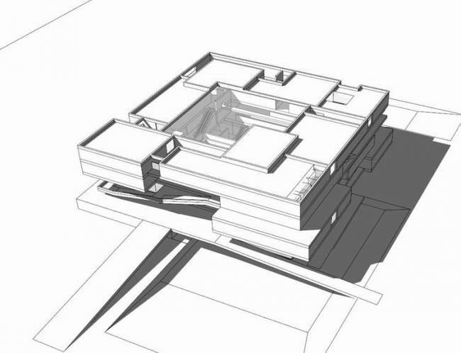 Sketchup文化模型|多层云南省博物馆，文化建筑，现代风格