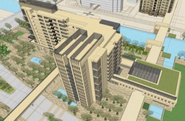 Sketchup住宅模型|高层住宅，底层商业，简欧风情商业街-BIM建筑网