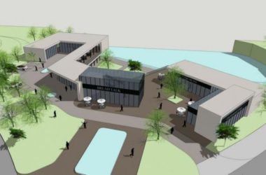 Sketchup车站路桥|多层公路服务区，现代风格-BIM建筑网