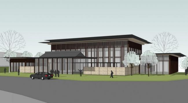 Sketchup酒店模型|多层酒店，新中式风格