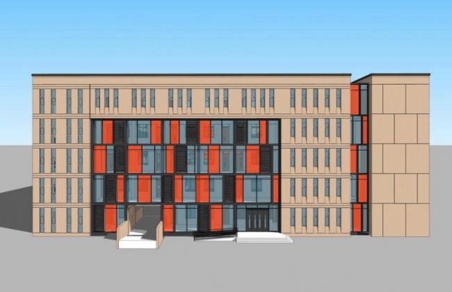 Sketchup学校模型|多层学校校园，教育建筑，现代风格