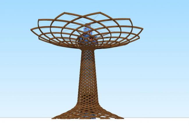 Sketchup文化模型|高层世博会建筑