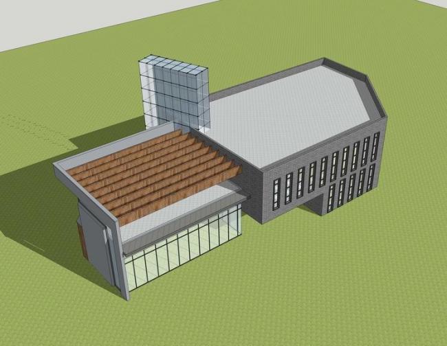 Sketchup商业模型|多层商业楼，新中式风格