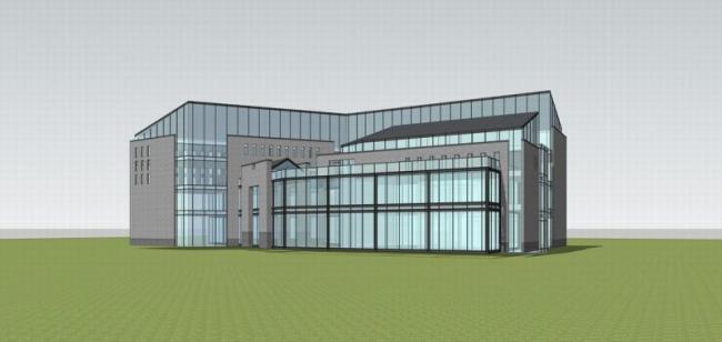 Sketchup商业模型|多层商业楼，新中式风格