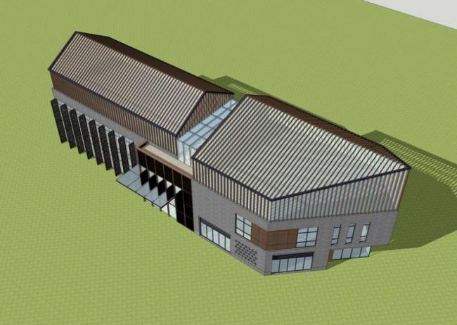 Sketchup商业模型|多层商业，新中式风格