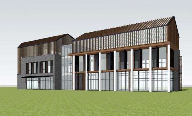 Sketchup商业模型|多层商业，新中式风格