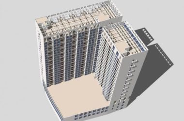Sketchup住宅模型|高层公寓，现代风格，居住建筑-BIM建筑网