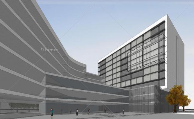 Sketchup酒店模型|多层酒店，现代风格，商业建筑