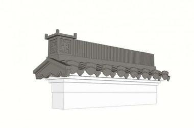 Sketchup素材模型|徽派马头墙su模型素材组件-BIM建筑网