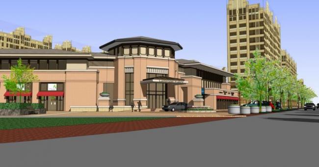 Sketchup商业模型|多层会所，欧式风格，古典风格，商业建筑