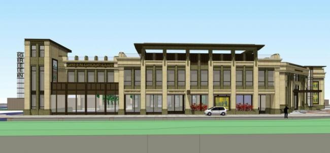 Sketchup商业模型|多层会所，商业建筑，新古典风格