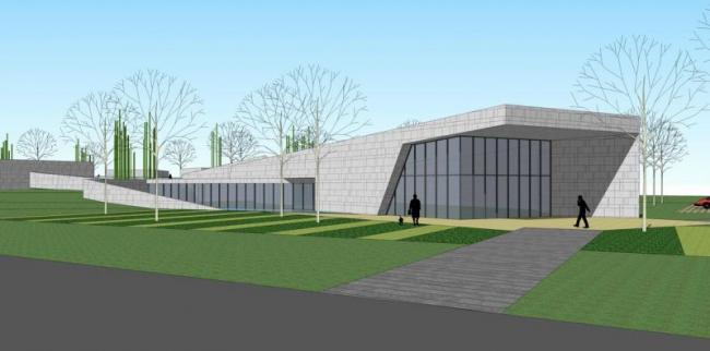 Sketchup文化模型|多层公园建筑，现代风格