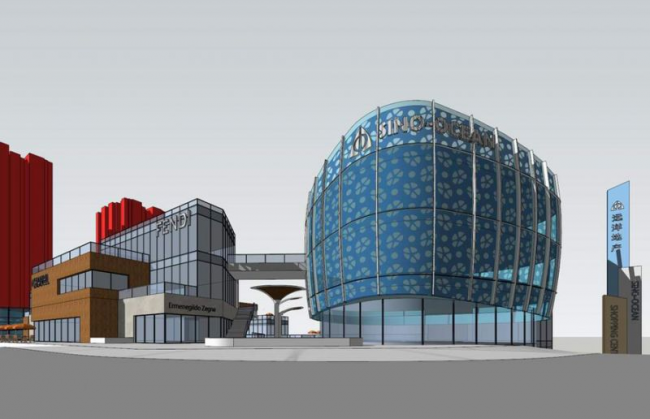 Sketchup商业模型|多层现代商业街，现代风格