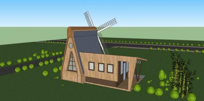 Sketchup商业模型|咖啡店，新古典风格，商业建筑