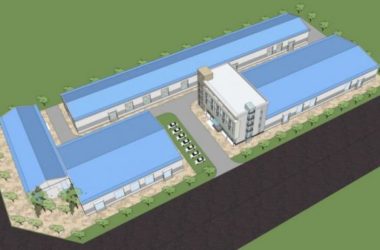 Sketchu工业厂房|多层厂房厂区办公楼，现代风格，工业建筑-BIM建筑网