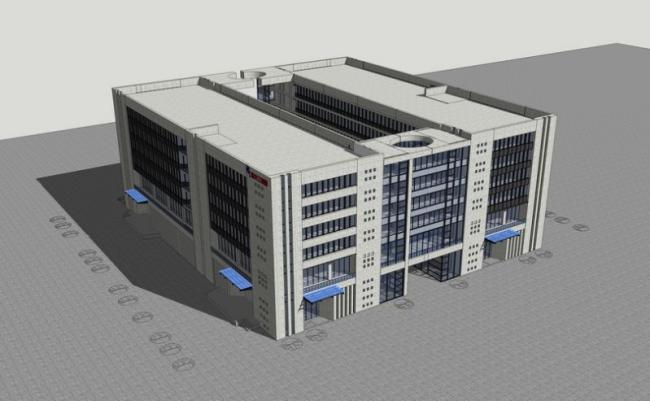 Sketchu工业厂房|多层厂房办公楼，现代风格，工业建筑