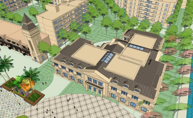 Sketchup商业模型|多层商业街，新古典风格