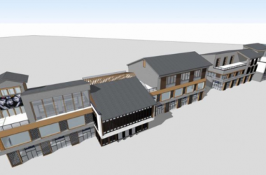 Sketchup商业模型|多层商业街，新中式风格-BIM建筑网