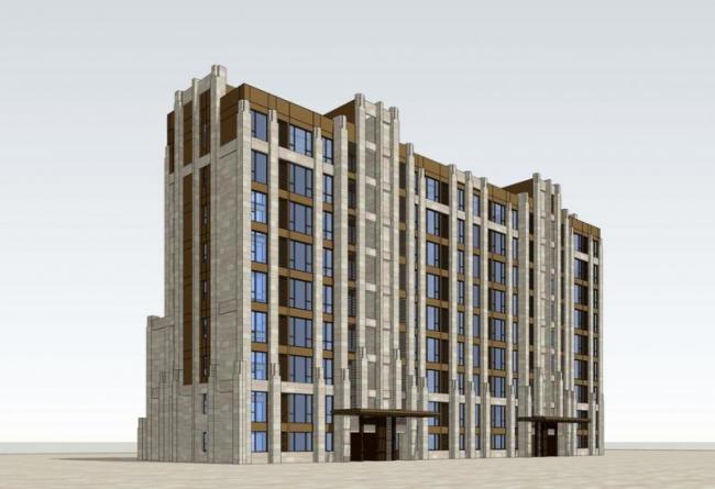 Sketchup住宅模型|小高层住宅，古典风格，居住建筑