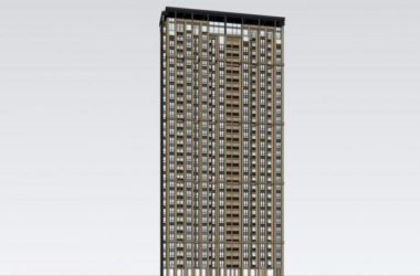 Sketchup住宅模型|高层公寓，现代风格，居住建筑-BIM建筑网