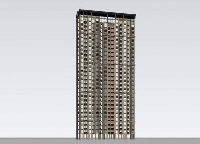 Sketchup住宅模型|高层公寓，现代风格，居住建筑