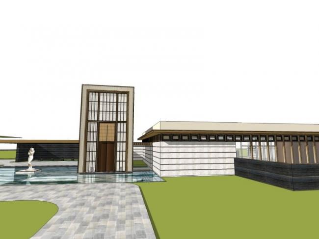 Sketchup商业模型|多层会所，现代风格，商业建筑