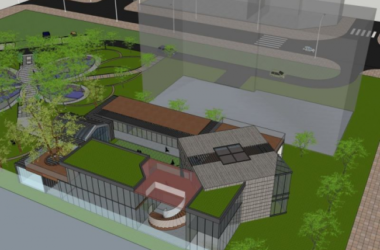 Sketchup商业模型|多层售楼部，现代风格，商业建筑-BIM建筑网