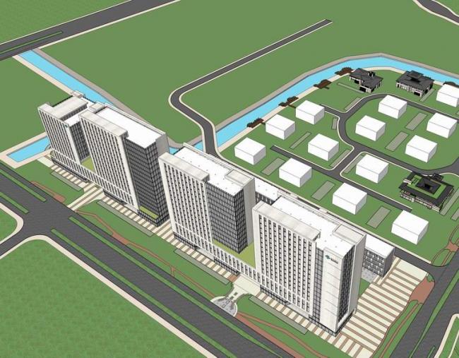 Sketchup办公模型|高层办公楼，现代风格