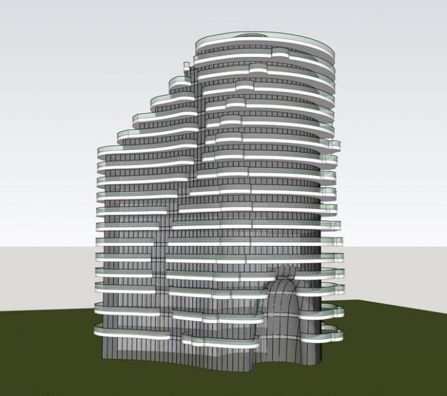 Sketchup酒店模型|高层酒店，现代风格