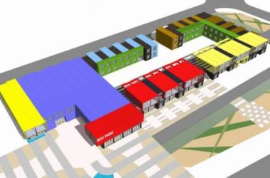 Sketchup办公模型|集装箱办公楼，现代风格-BIM建筑网