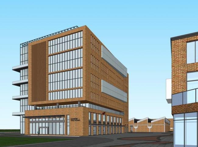 Sketchup办公模型|多层办公楼，现代风格