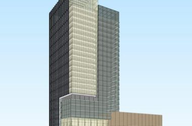 Sketchup办公模型|高层办公楼写字楼，现代风格-BIM建筑网