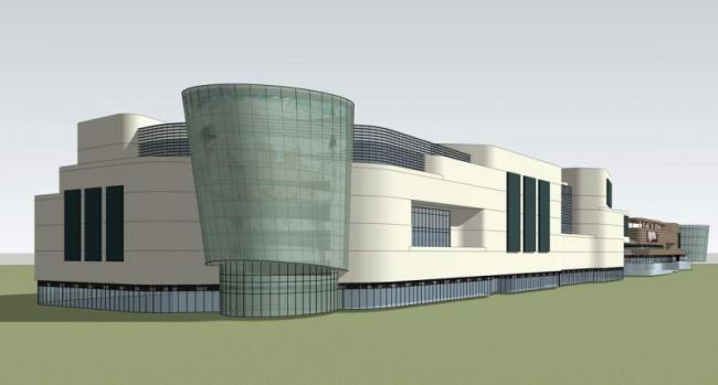 Sketchup商业模型|多层商业综合体商业街，现代风格