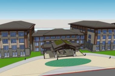 Sketchup酒店模型|多层酒店，中式风格-BIM建筑网