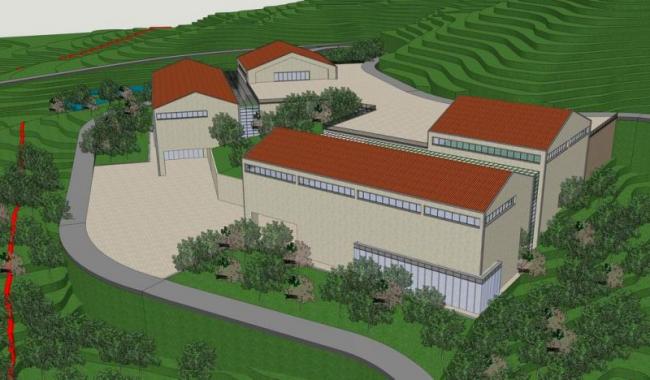 Sketchu工业厂房|多层工业厂房，坡屋顶，现代风格