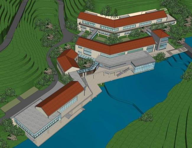 Sketchu工业厂房|多层工业厂房，坡屋顶，现代风格