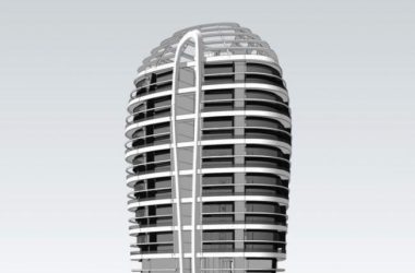 Sketchup住宅模型|小高层住宅，现代风格，居住建筑-BIM建筑网