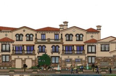Sketchup住宅模型|多层住宅小区，地中海风格古典风格，居住建筑-BIM建筑网
