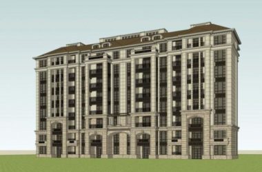 Sketchup住宅模型|中高层住宅，法式风格，古典风格-BIM建筑网