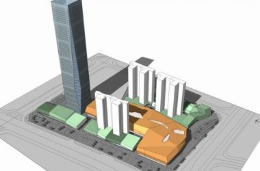 Sketchup综合体模型|多高层商业综合体，超高层办公楼，现代风格-BIM建筑网